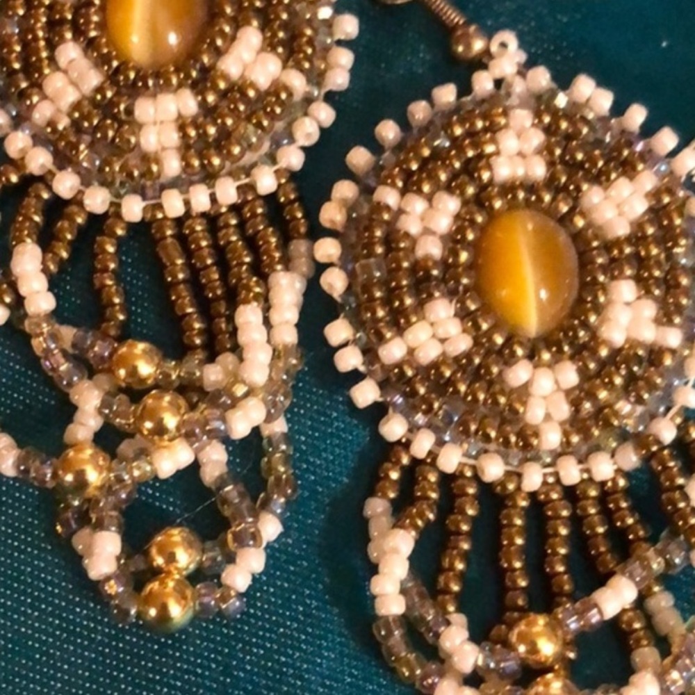 Vintage Handmade Native American Earrings